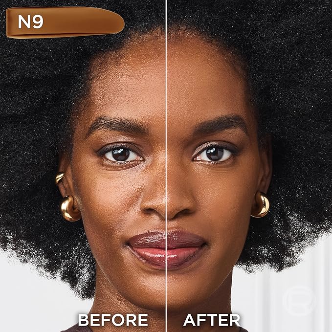 L'Oreal Paris True Match Super-Blendable Foundation, Medium Coverage Liquid Foundation Makeup, N9, Medium Deep, 1 Fl Oz