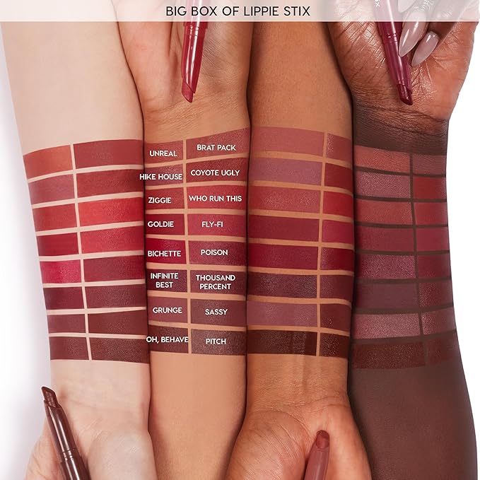 ColourPop Lippie Stix - Long-Lasting Matte Lipstick Formulated with Vitamin E & Shea Butter for All Day Moisture - Richly Pigmented Brown Lipstick - Paraben and Sulfate Free - Pitch (0.4 oz)