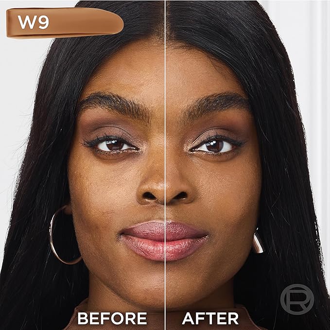 L'Oreal Paris True Match Super-Blendable Foundation, Medium Coverage Liquid Foundation Makeup, W9, Medium Deep, 1 Fl Oz