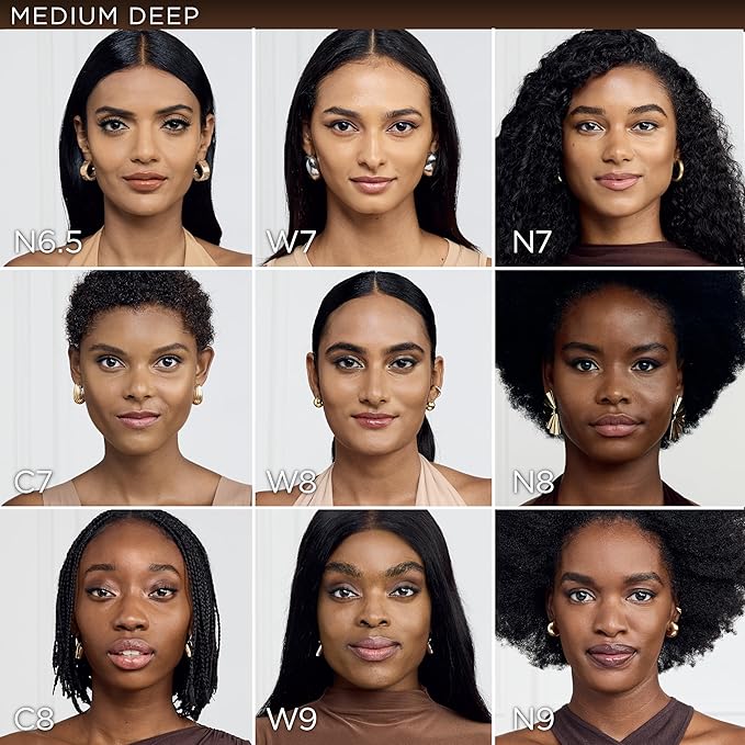 L'Oreal Paris True Match Super-Blendable Foundation, Medium Coverage Liquid Foundation Makeup, N9, Medium Deep, 1 Fl Oz