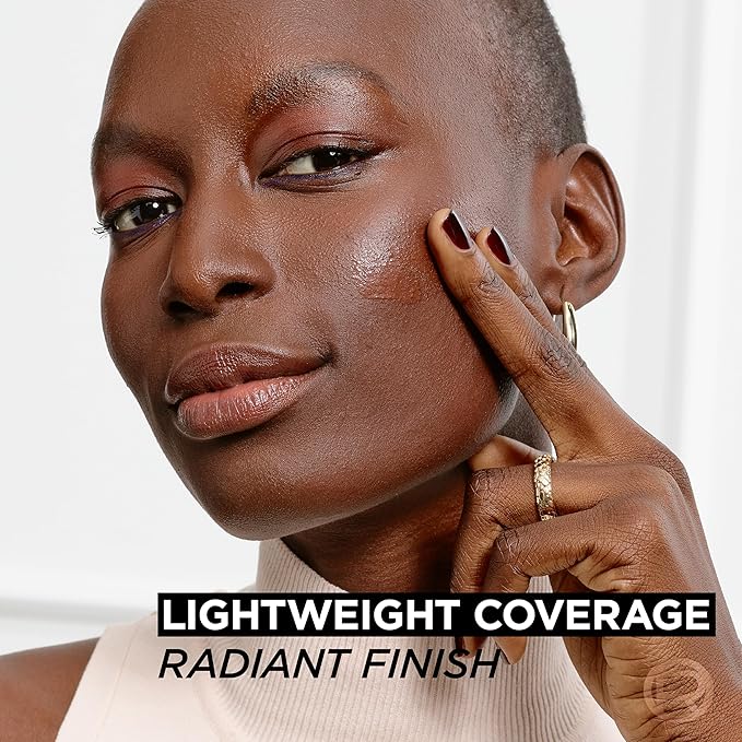 L'Oreal Paris True Match Nude Hyaluronic Tinted Serum Foundation with 1% Hyaluronic acid, Medium Deep 8.5-9.5, 1 fl. oz.