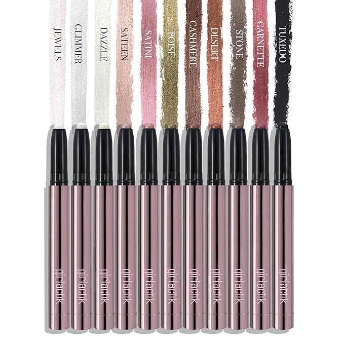 Girlactik Shadow Stick – Long-Wearing Cream Eyeshadow Stick, Blendable & Smudge-Resistant Eye Makeup – Vegan, Cruelty-Free, Easy One-Swipe Application (Cashmere)