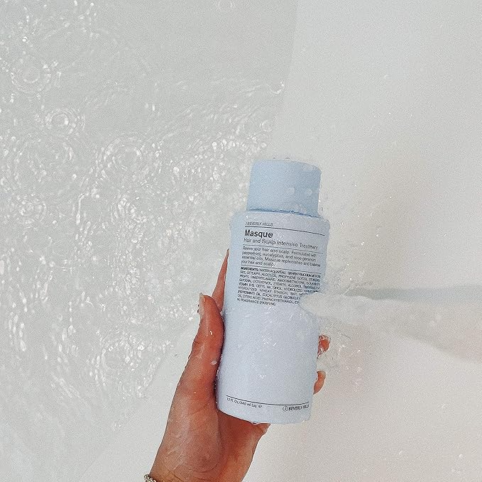 J Beverly Hills Blue Hair Mask with Eucalyptus Oil for Scalp Treatment, 12 Oz