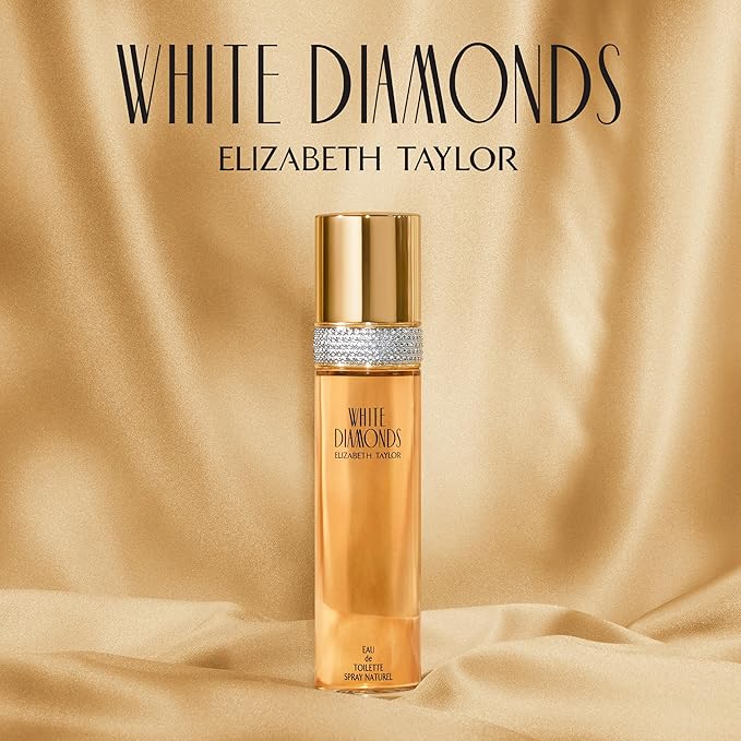 Elizabeth Taylor White Diamonds Women's Perfume, Long-Lasting Floral Fragrance for Her, Eau de Toilette EDT Spray, 1.7 fl oz