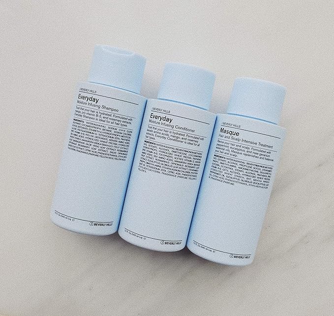 J Beverly Hills Blue Hair Mask with Eucalyptus Oil for Scalp Treatment, 12 Oz